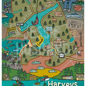 Jessie Husband Harveys Lake Map Triathlon Edition
